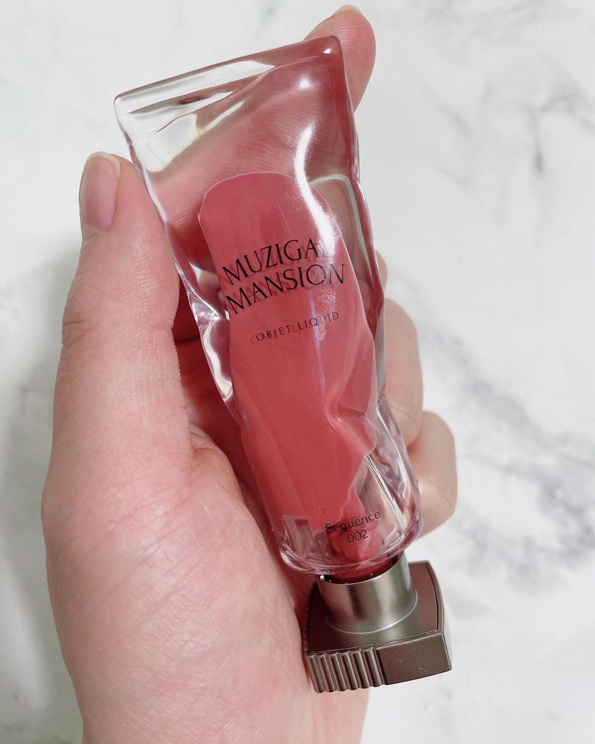 オブジェリキッド 002 Sequence/MUZIGAE MANSION/口紅を使ったクチコミ（2枚目）
