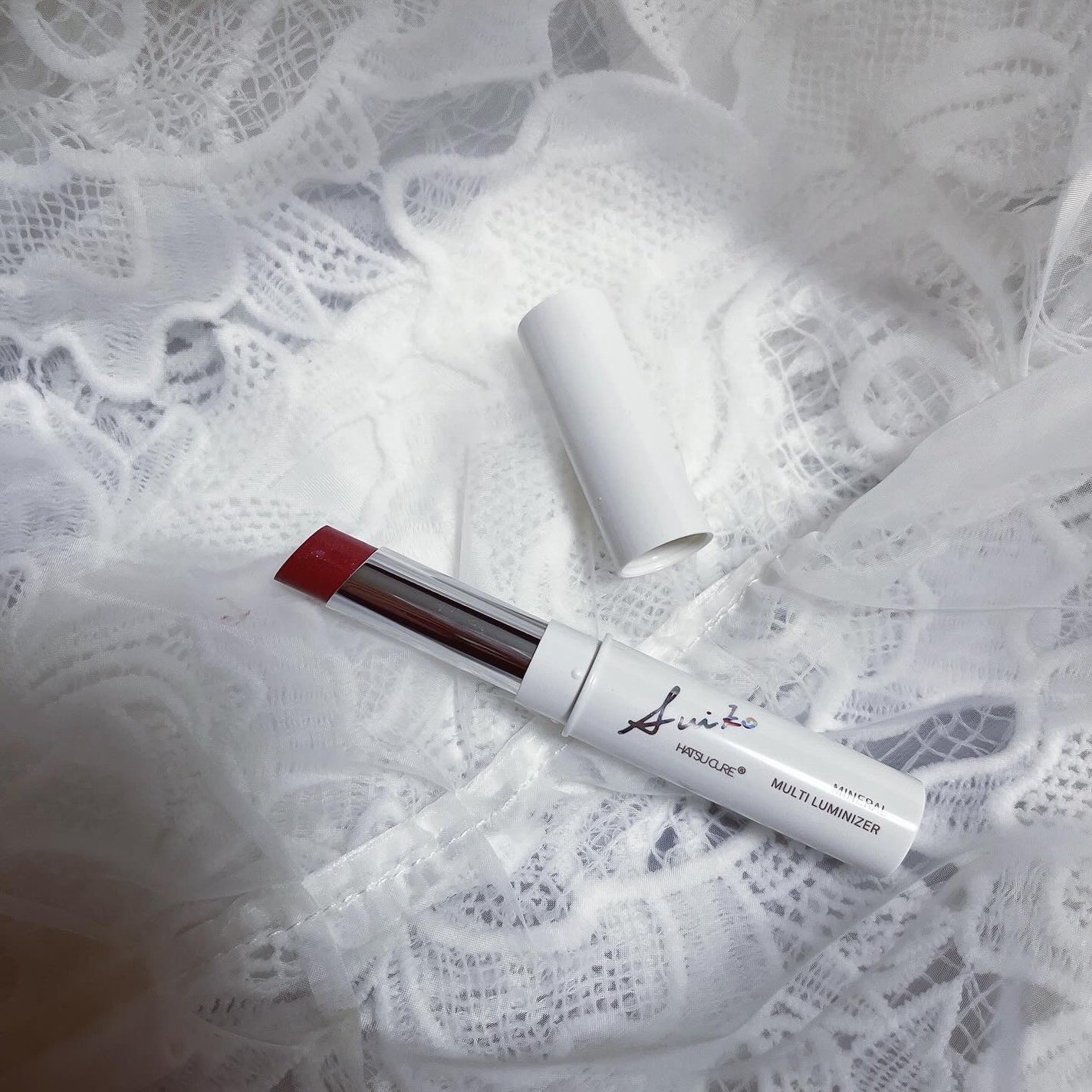 ミネラルマルチルミナイザー/SUIKO HATSUCURE/スティックハイライトを使ったクチコミ(3枚目)