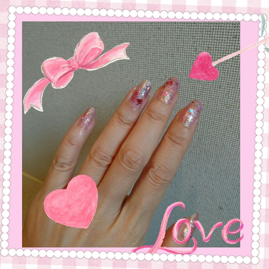 ITGグリッターネイル/DAISO/マニキュアを使ったクチコミ（1枚目）