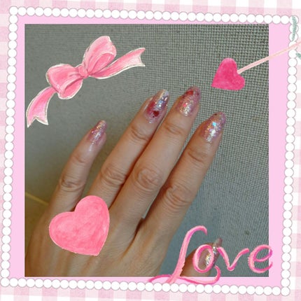 サンリオネイル/DAISO/マニキュアを使ったクチコミ(1枚目)