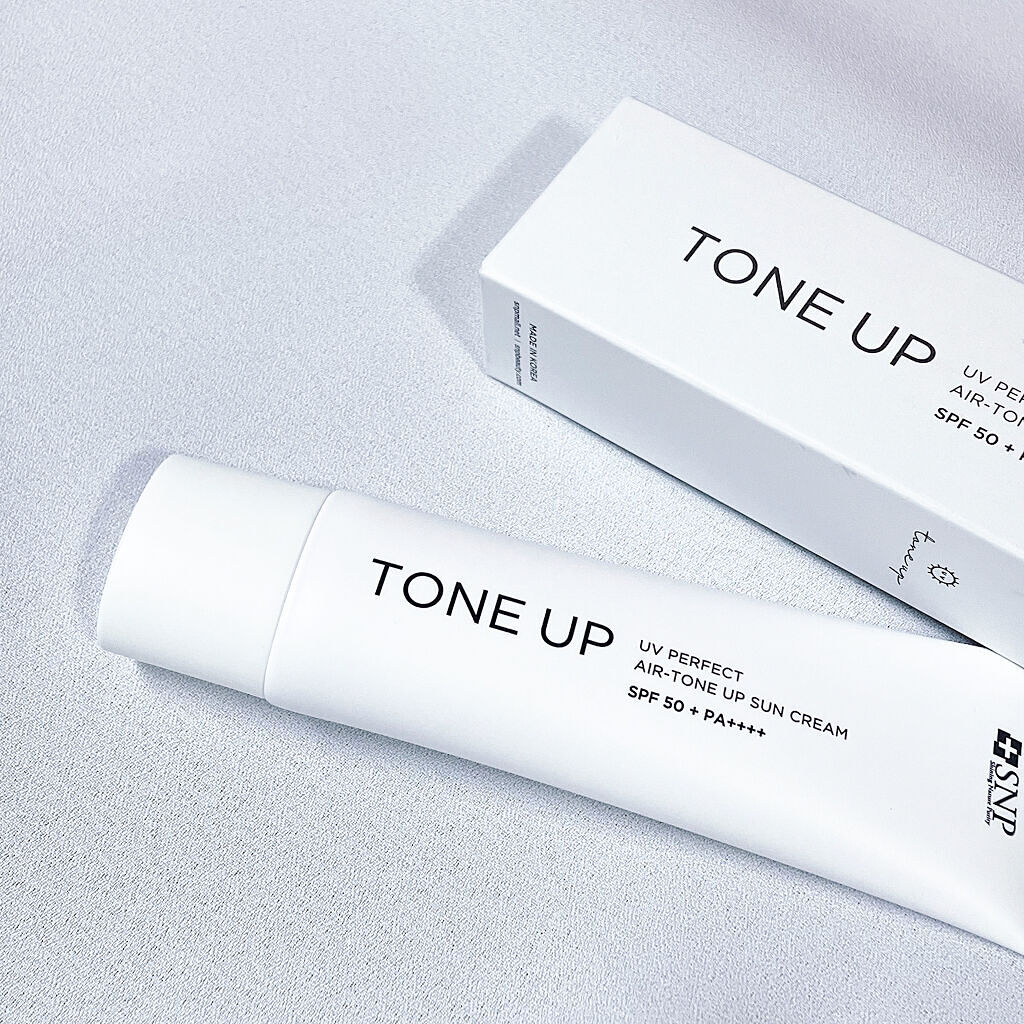 UVパーフェクトエアトーンアップサンクリーム/SNP/日焼け止めクリームを使ったクチコミ（2枚目）