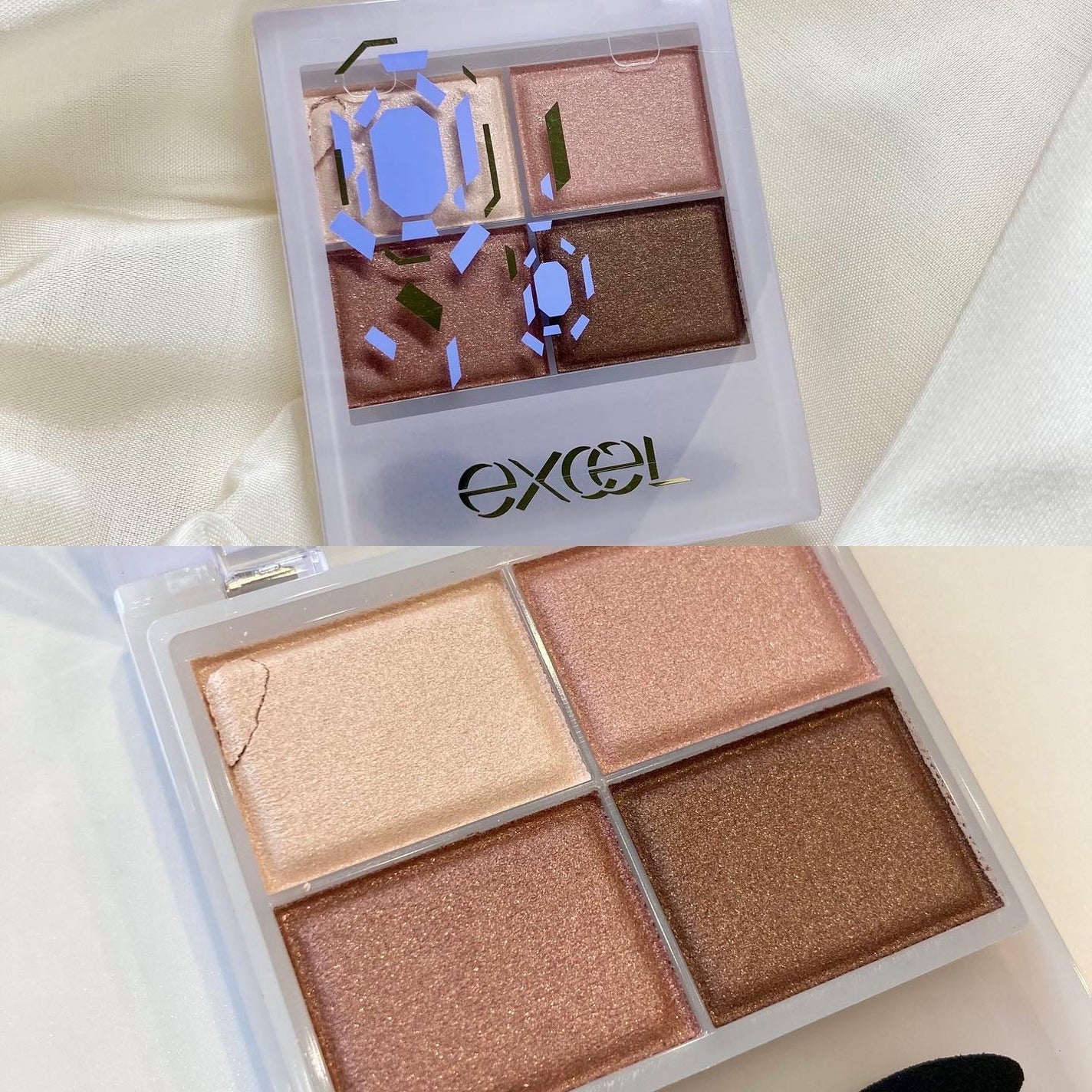 スキニーリッチシャドウ/excel/アイシャドウパレットを使ったクチコミ(3枚目)