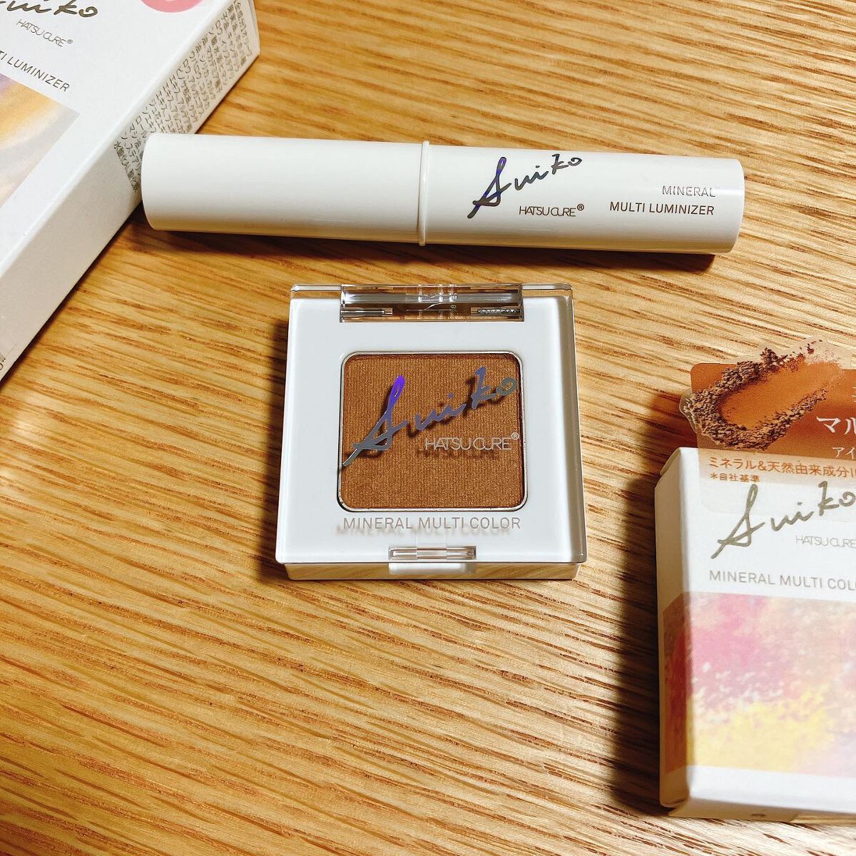 SUIKOミネラルマルチカラー/SUIKO HATSUCURE/単色アイシャドウを使ったクチコミ（3枚目）