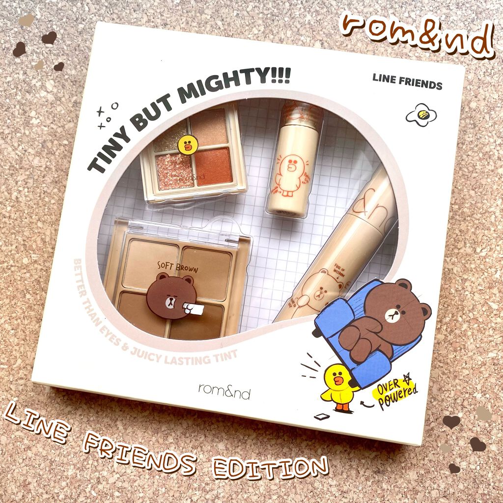 LINE FRIENDS EDITION/rom&nd/メイクアップキットを使ったクチコミ(1枚目)