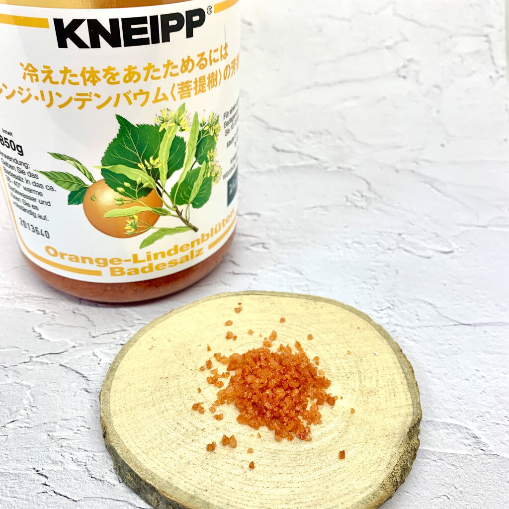 クナイプ バスソルト オレンジ・リンデンバウム<菩提樹>の香り/クナイプ/無機塩系入浴剤を使ったクチコミ（2枚目）