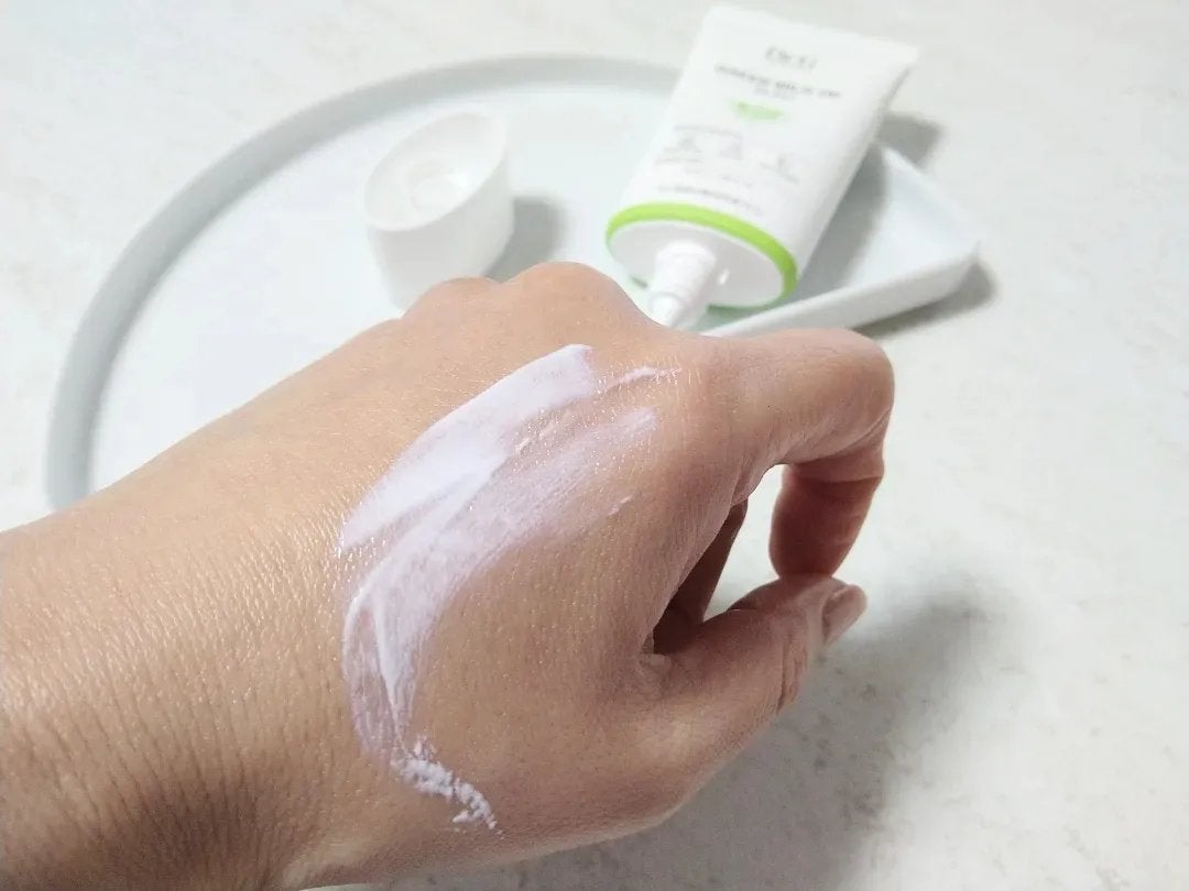 グリーンマイルドアップサンプラス/Dr.G/日焼け止めクリームを使ったクチコミ(2枚目)