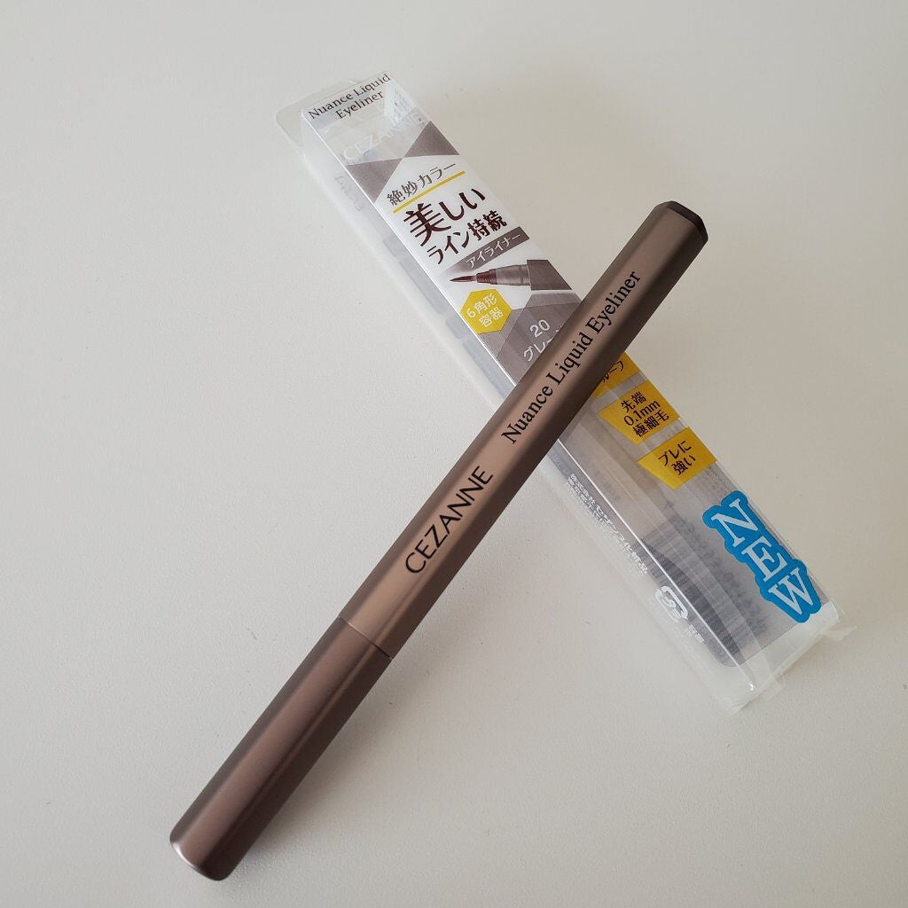 ニュアンスリキッドアイライナー/CEZANNE/リキッドアイライナーを使ったクチコミ(1枚目)