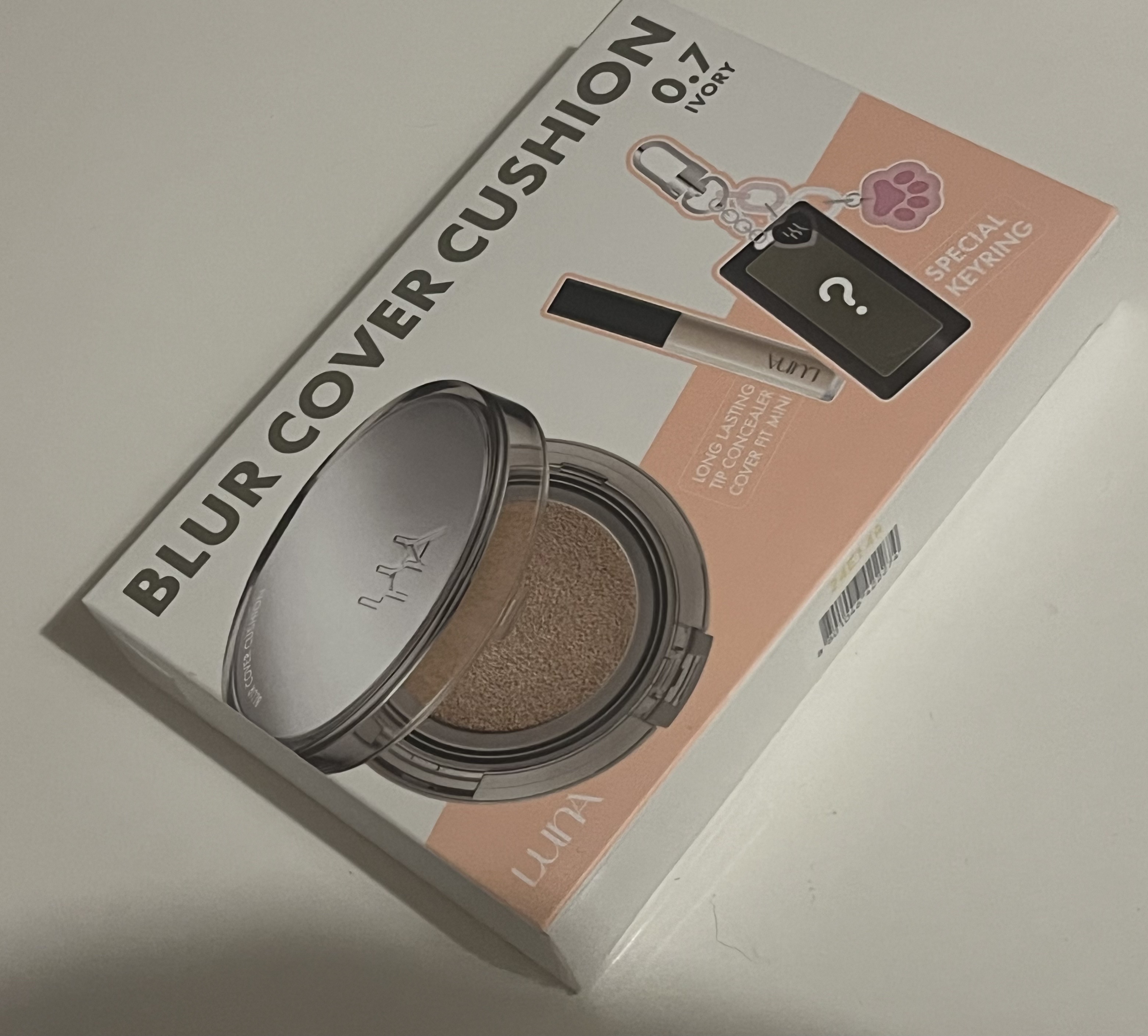 ブラーカバークッション | ミニコンシーラー+キーリング付きクッション