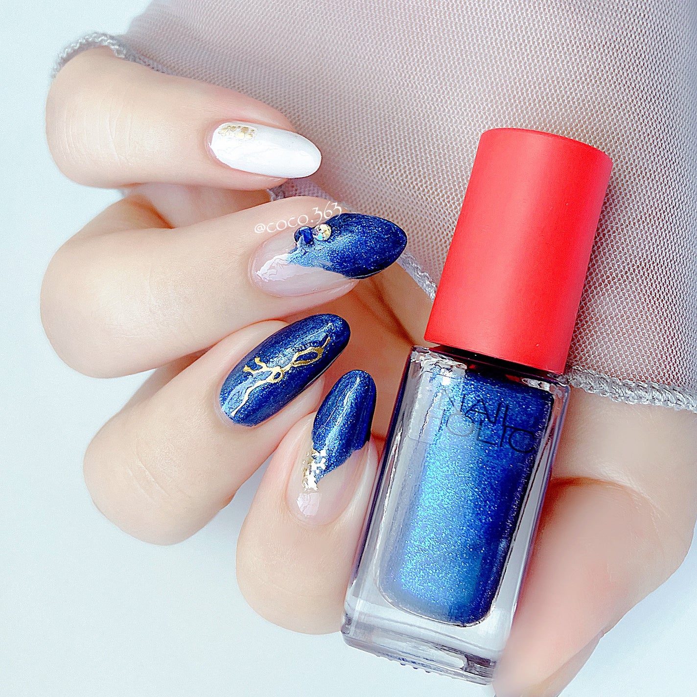 ネイルシール/セリア/ネイルシールを使ったクチコミ(2枚目)