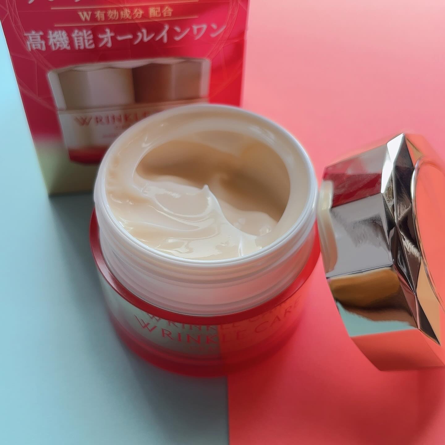 リンクルケア モイストジェルクリーム/グレイスワン/オールインワン化粧品を使ったクチコミ（2枚目）