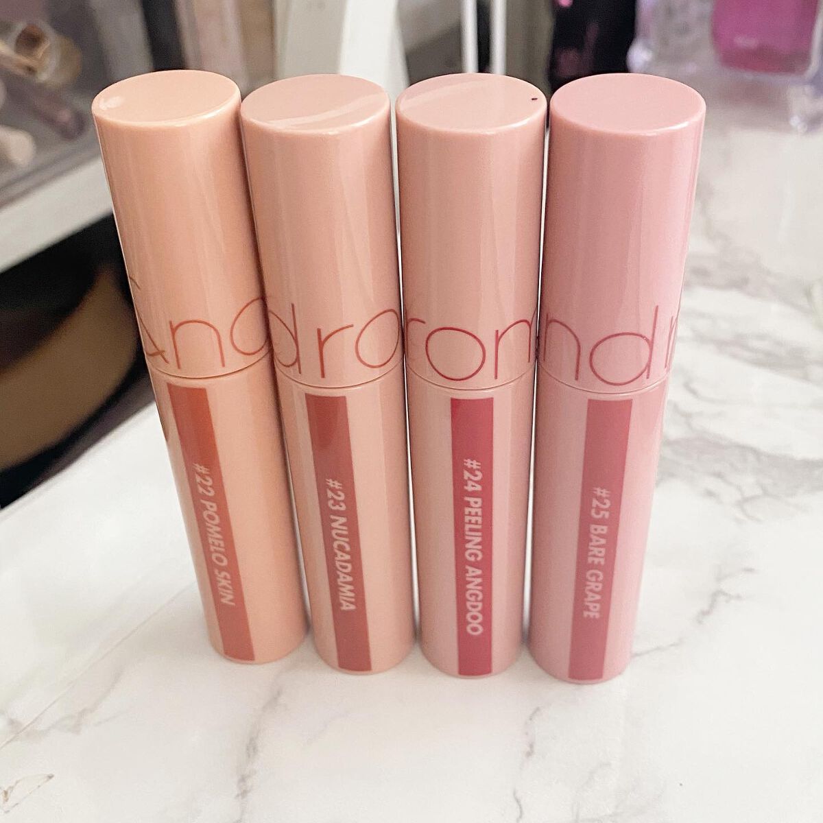 ジューシーラスティングティント/rom&nd/リップティントを使ったクチコミ(4枚目)