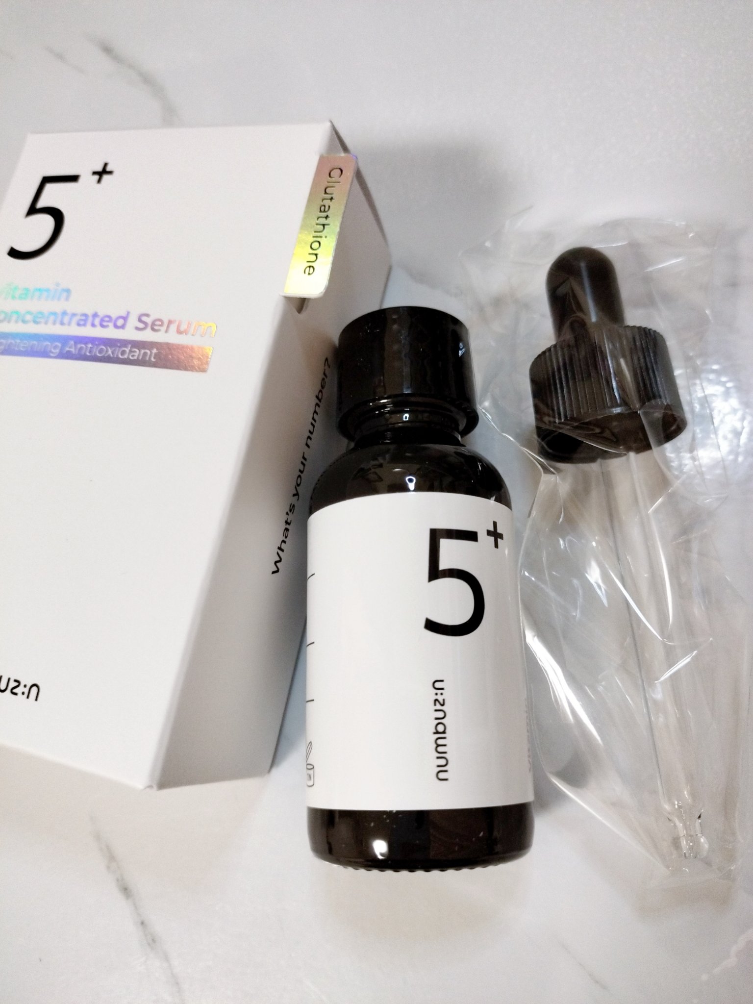 5番 白玉グルタチオンＣ美容液/numbuzin/美容液を使ったクチコミ（2枚目）