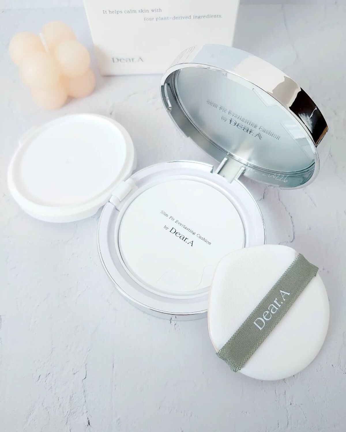 スリムフィット エバーラスティング クッション/Dear.A/クッションファンデーションを使ったクチコミ（2枚目）