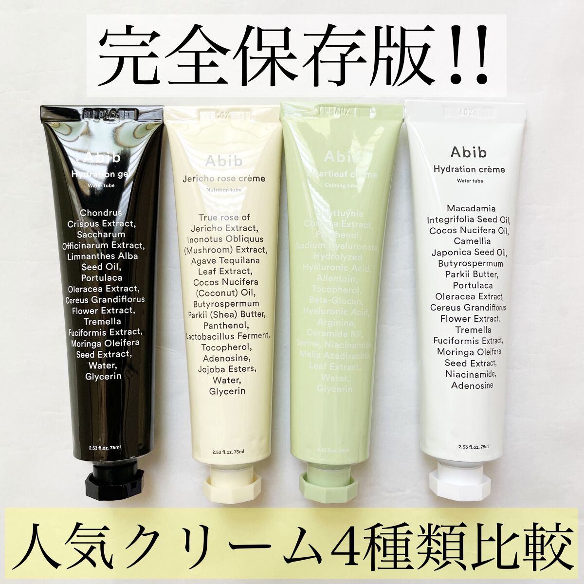 HYDRATION GEL WATER TUBE/Abib /フェイスクリームを使ったクチコミ（1枚目）