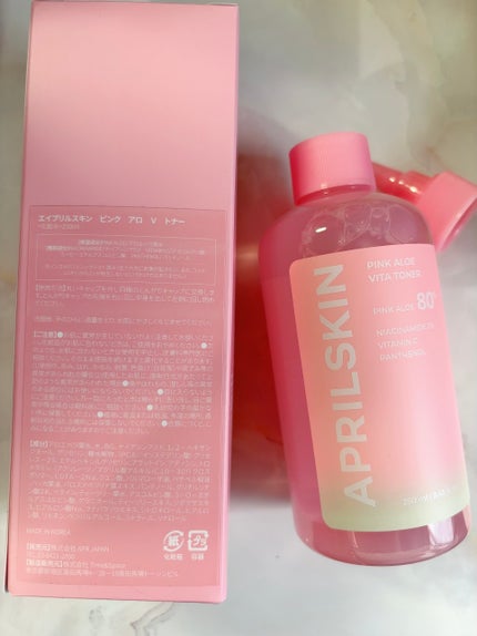 ピンクアロエビタトナー/APRILSKIN/化粧水を使ったクチコミ(2枚目)