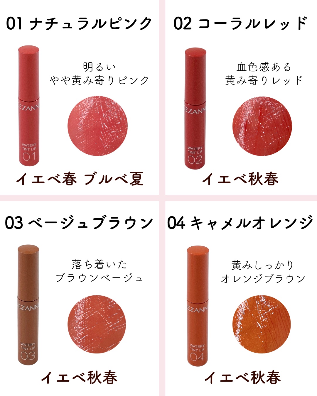 ウォータリーティントリップ/CEZANNE/リップティントを使ったクチコミ（3枚目）