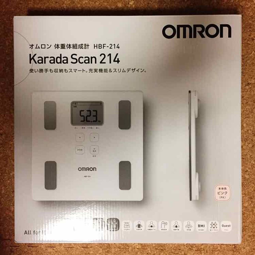 体重体組成計 HBF-214 カラダスキャン/オムロン/ボディケア美容家電を使ったクチコミ(1枚目)