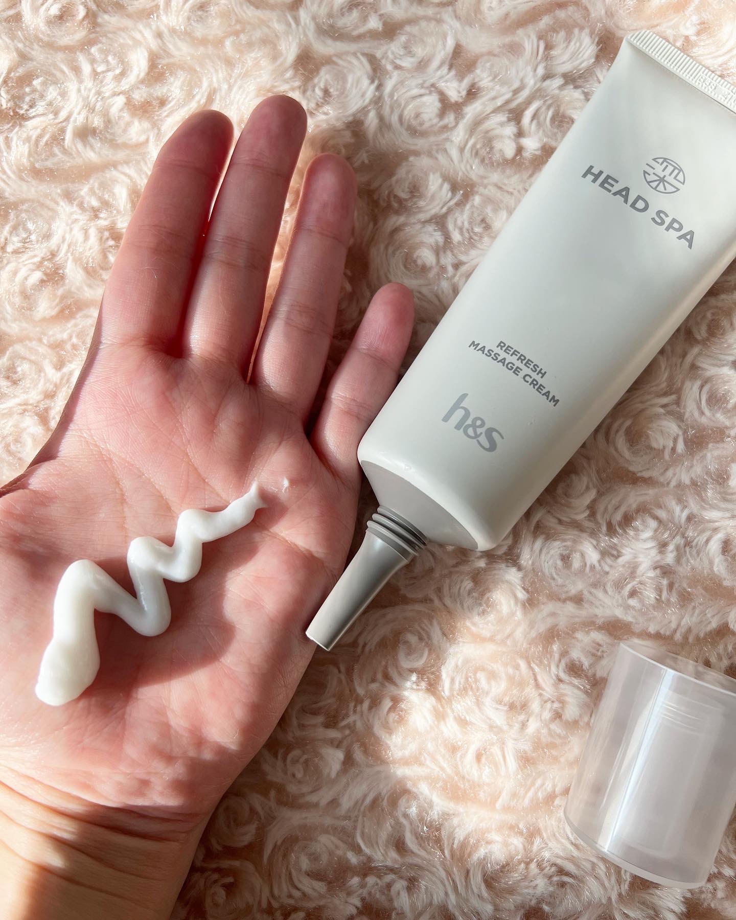 リフレッシュ マッサージクリーム/h&s/洗い流すヘアトリートメントを使ったクチコミ（3枚目）