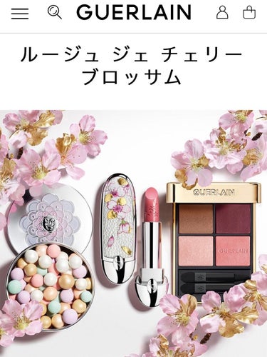 GUERLAIN  ルージュ ジェ ラグジュリアス ヴェルヴェットのクチコミ「GUERLAIN
🍒🍒チェリーブロッサムコレクション🍒🍒

✼••┈┈••✼••┈┈••✼••.....」（1枚目）