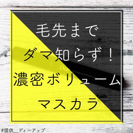 ボリュームエクステンション マスカラ/D-UP/マスカラを使ったクチコミ(1枚目)