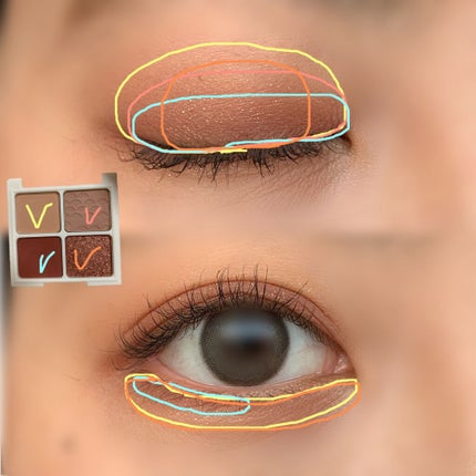 ザ ヘリテージ シャドウパレット/MERZY/アイシャドウパレットを使ったクチコミ(4枚目)