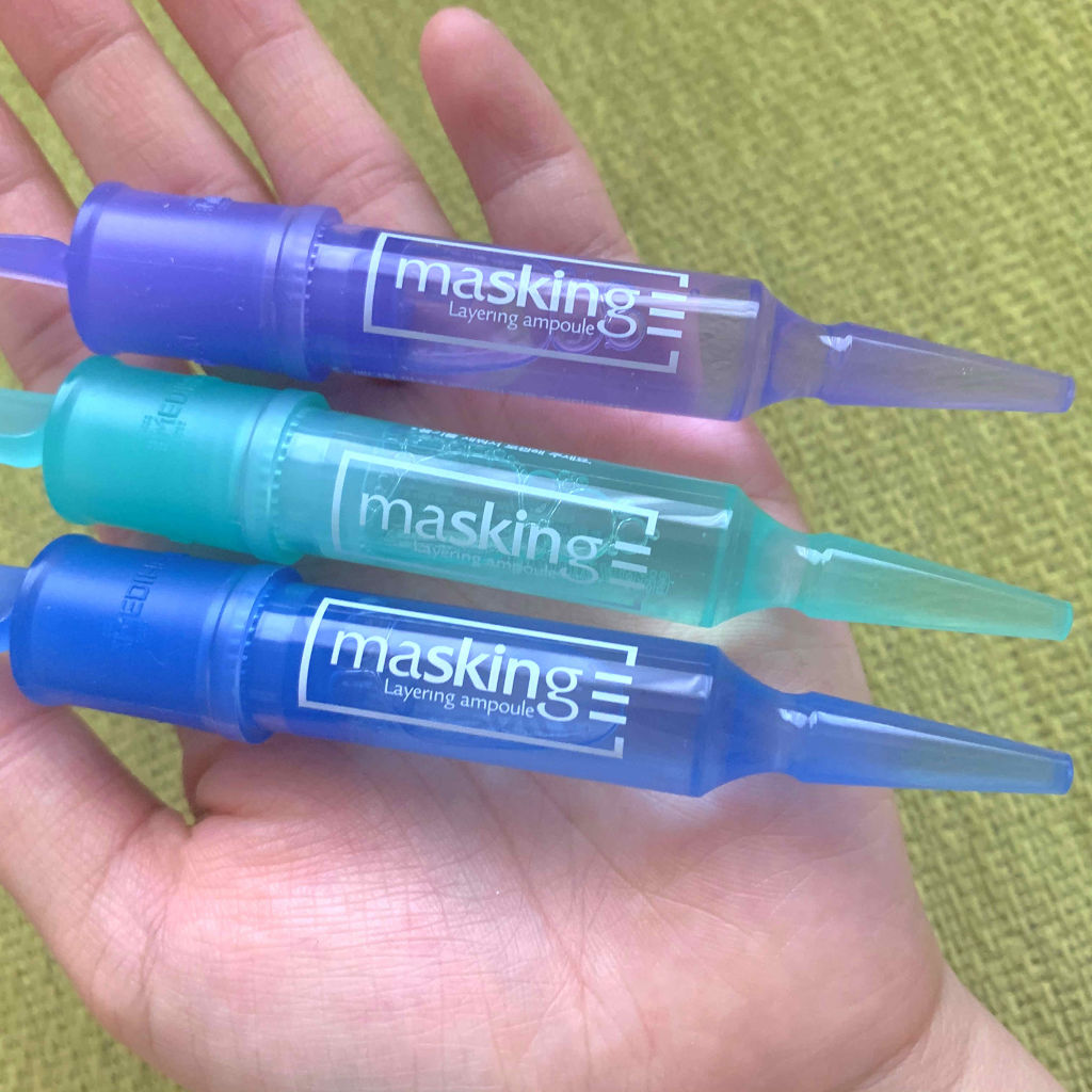 マスキング レイアリング アンプル /MEDIHEAL/美容液を使ったクチコミ（2枚目）