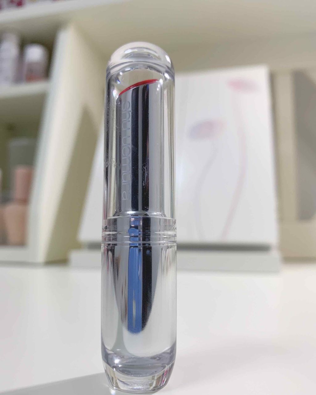 ルージュ アンリミテッド シアーシャイン/shu uemura/口紅を使ったクチコミ(1枚目)