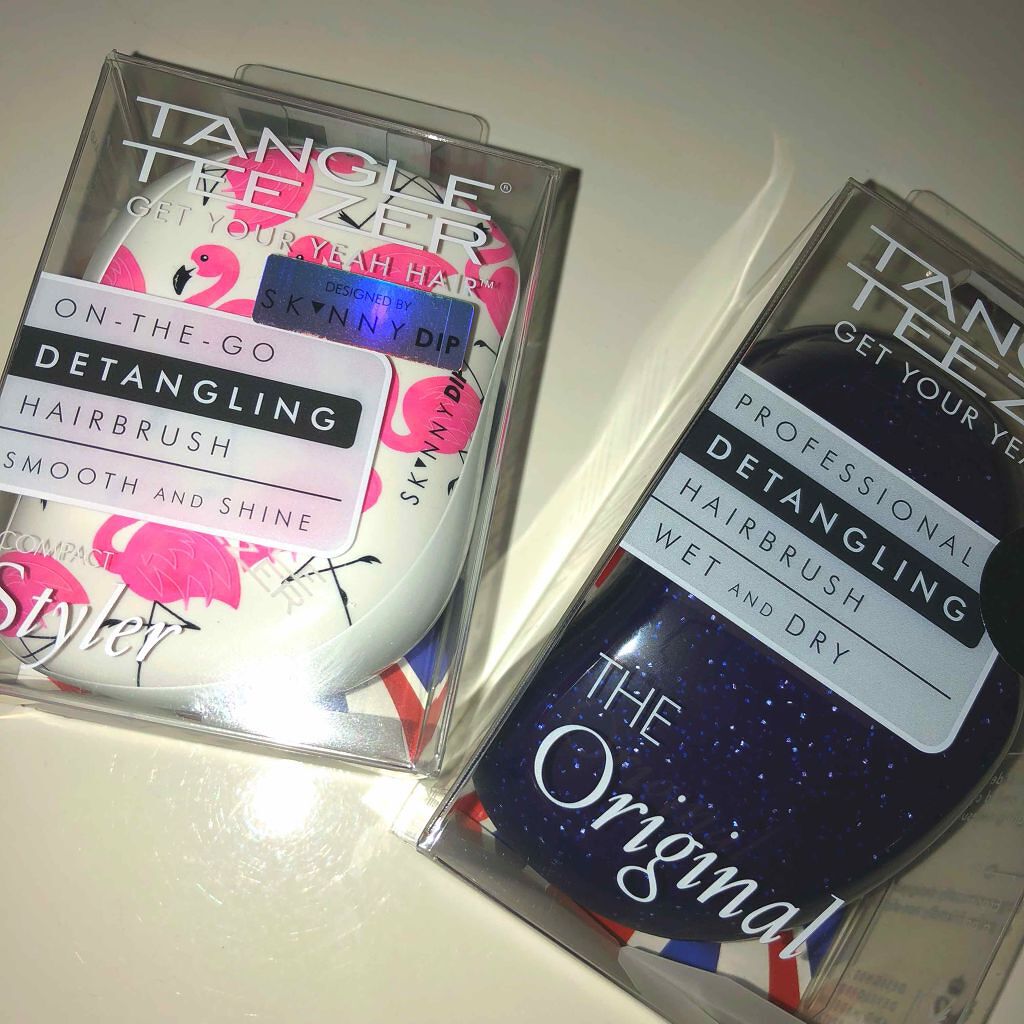 コンパクトスタイラー フラミンゴ/TANGLE TEEZER/ヘアブラシを使ったクチコミ（1枚目）
