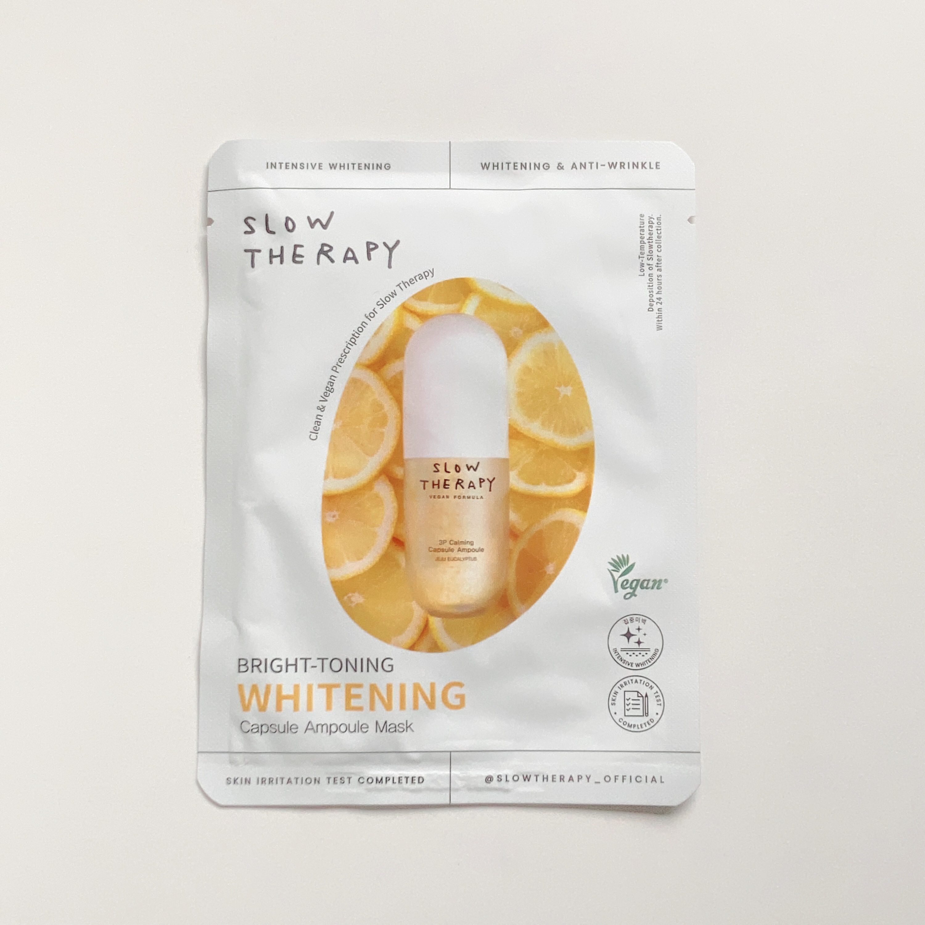 カプセルアンプルマスク ブライトニング(雪肌)/SLOWTHERAPY/シートマスク・パックを使ったクチコミ（1枚目）