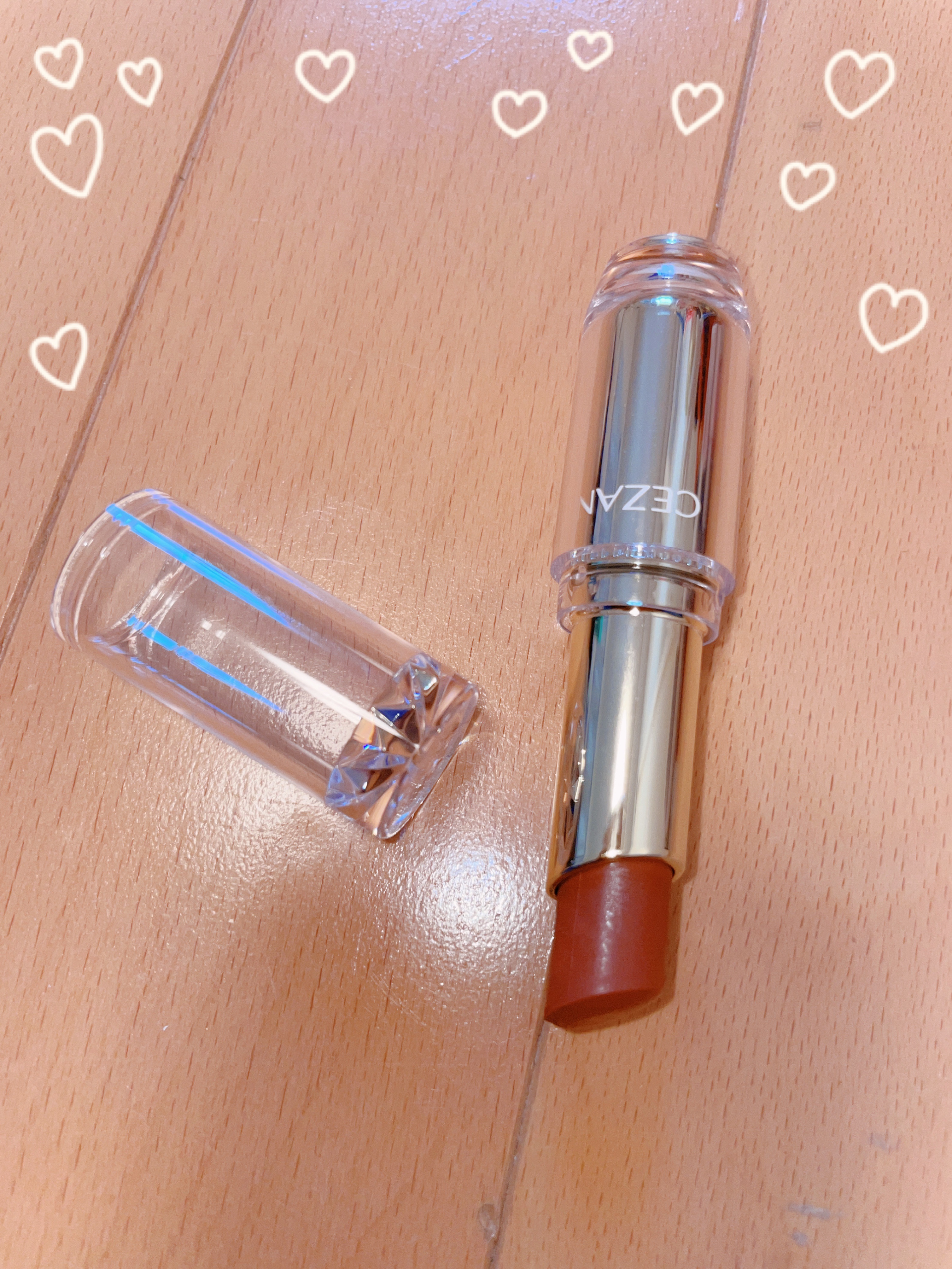 ラスティンググロスリップ/CEZANNE/口紅を使ったクチコミ（1枚目）