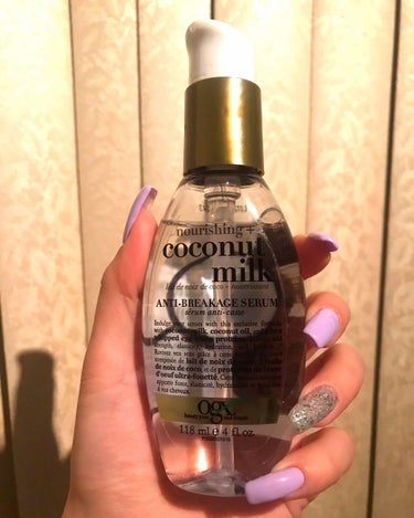 nourishing + coconut milk anti-breaking serum/OGX beauty/アウトバストリートメントを使ったクチコミ（1枚目）