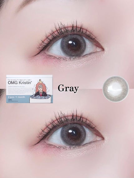 OMG kristin/Hapa kristin/カラーコンタクトレンズを使ったクチコミ(5枚目)