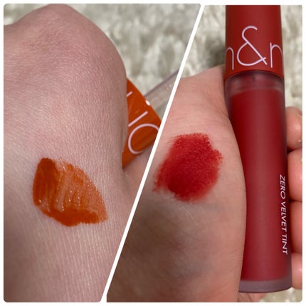 ジューシーラスティングティント/rom&nd/リップティントを使ったクチコミ(3枚目)