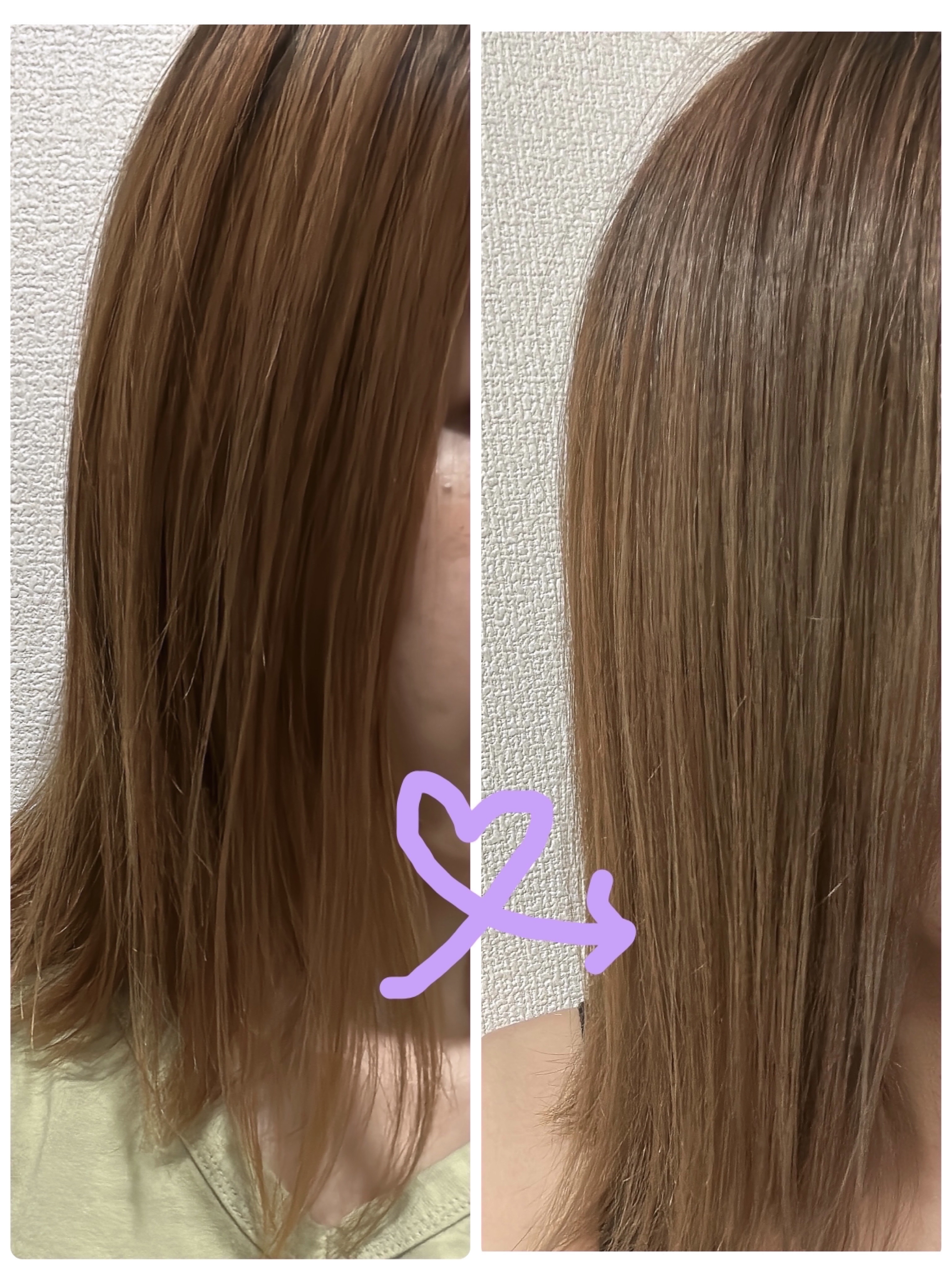 カラーリングミルク うっとりグレージュ/パルティ/ヘアカラーを使ったクチコミ（2枚目）