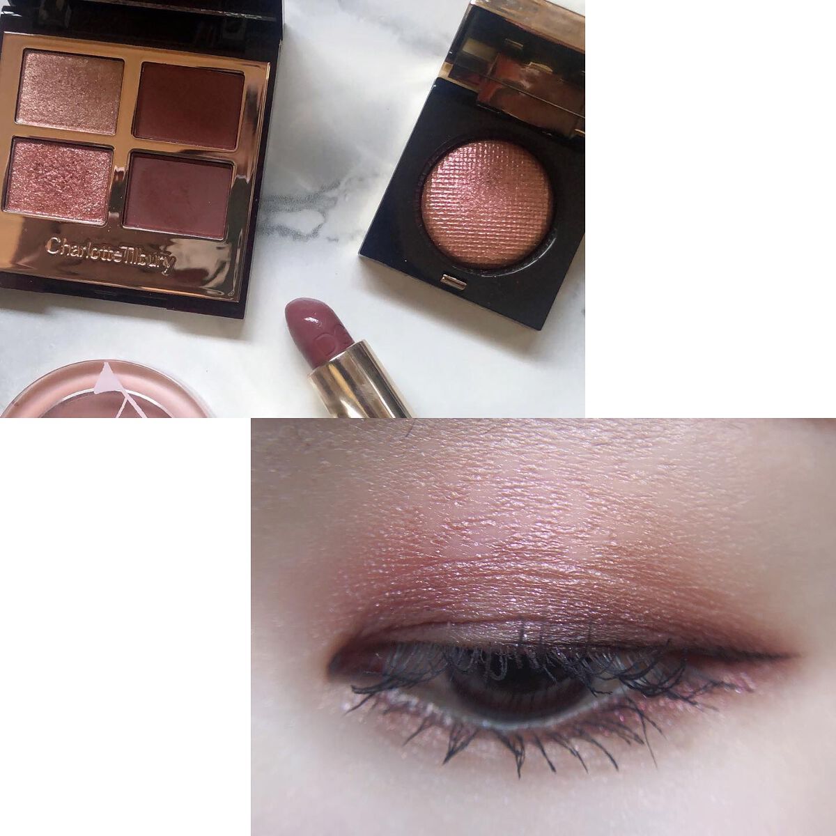 あゆみ on LIPS 「・\#todaysmake/・アイシャドウ☑@charlott..」(2枚目)