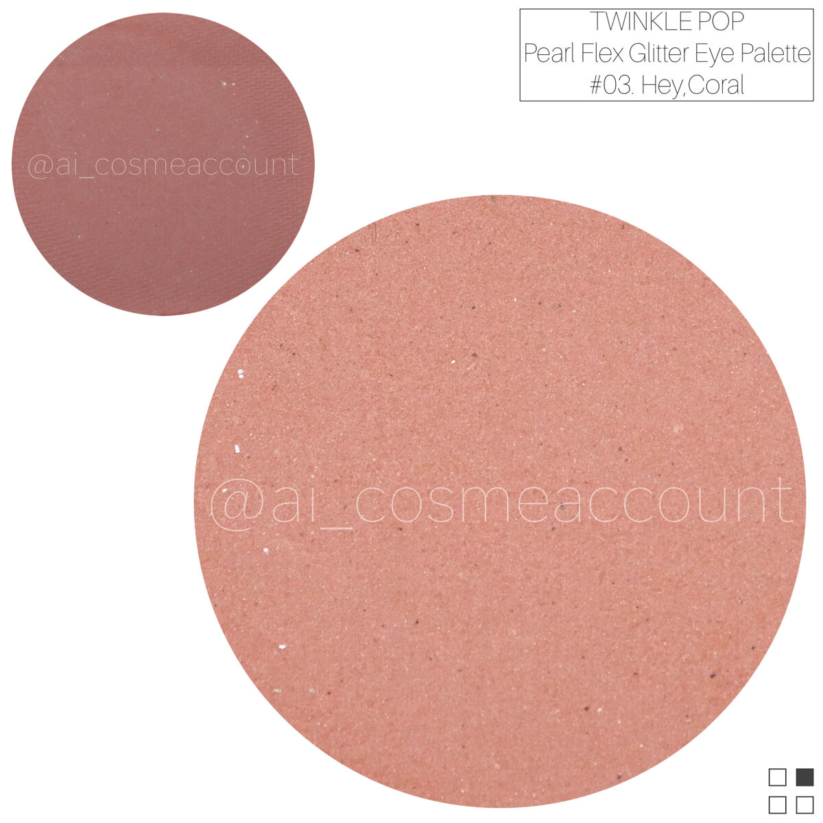 TWINKLE POP Pearl Flex Glitter Eye Palette ヘイ、コーラル/CLIO/アイシャドウパレットを使ったクチコミ（3枚目）