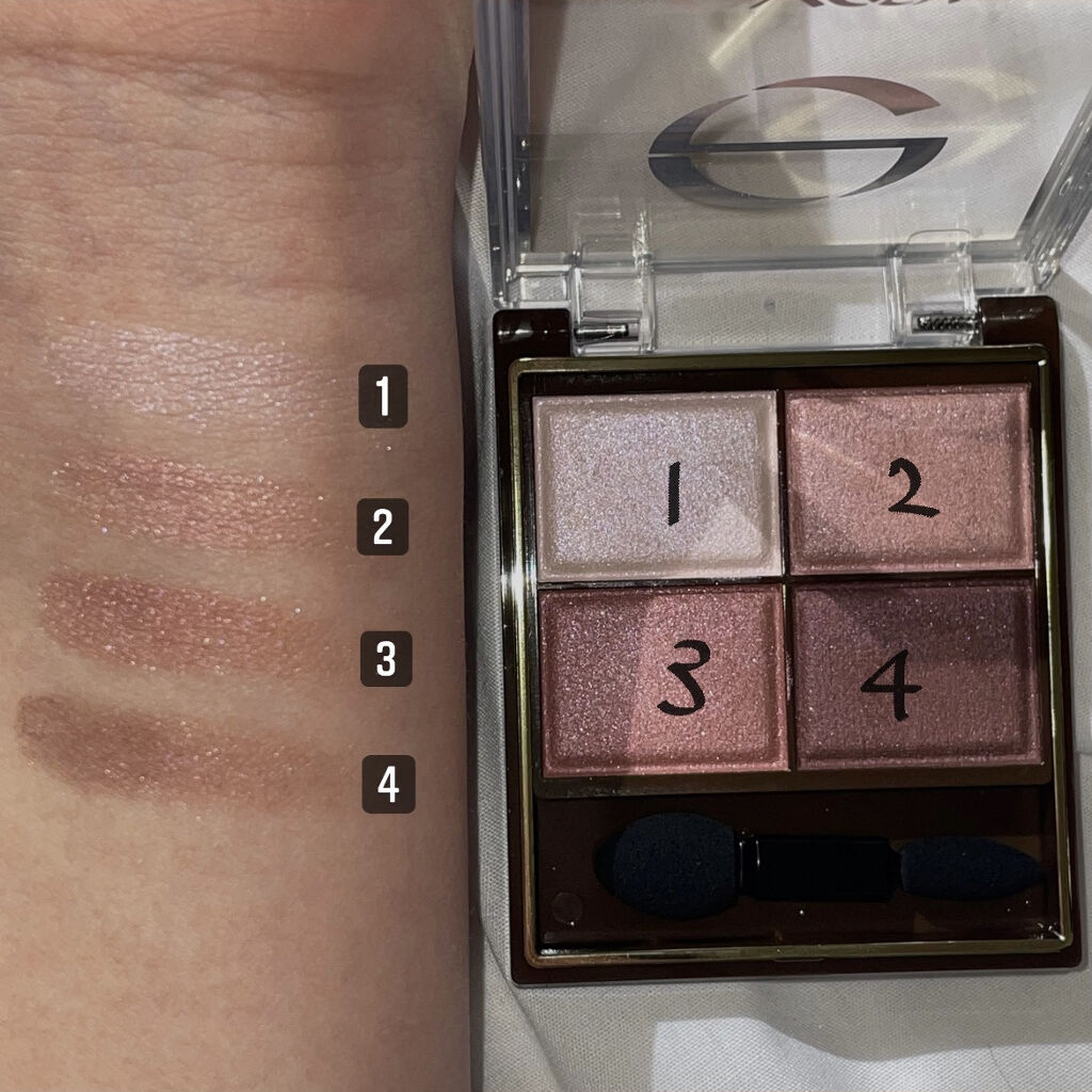 スキニーリッチシャドウ/excel/アイシャドウパレットを使ったクチコミ（3枚目）