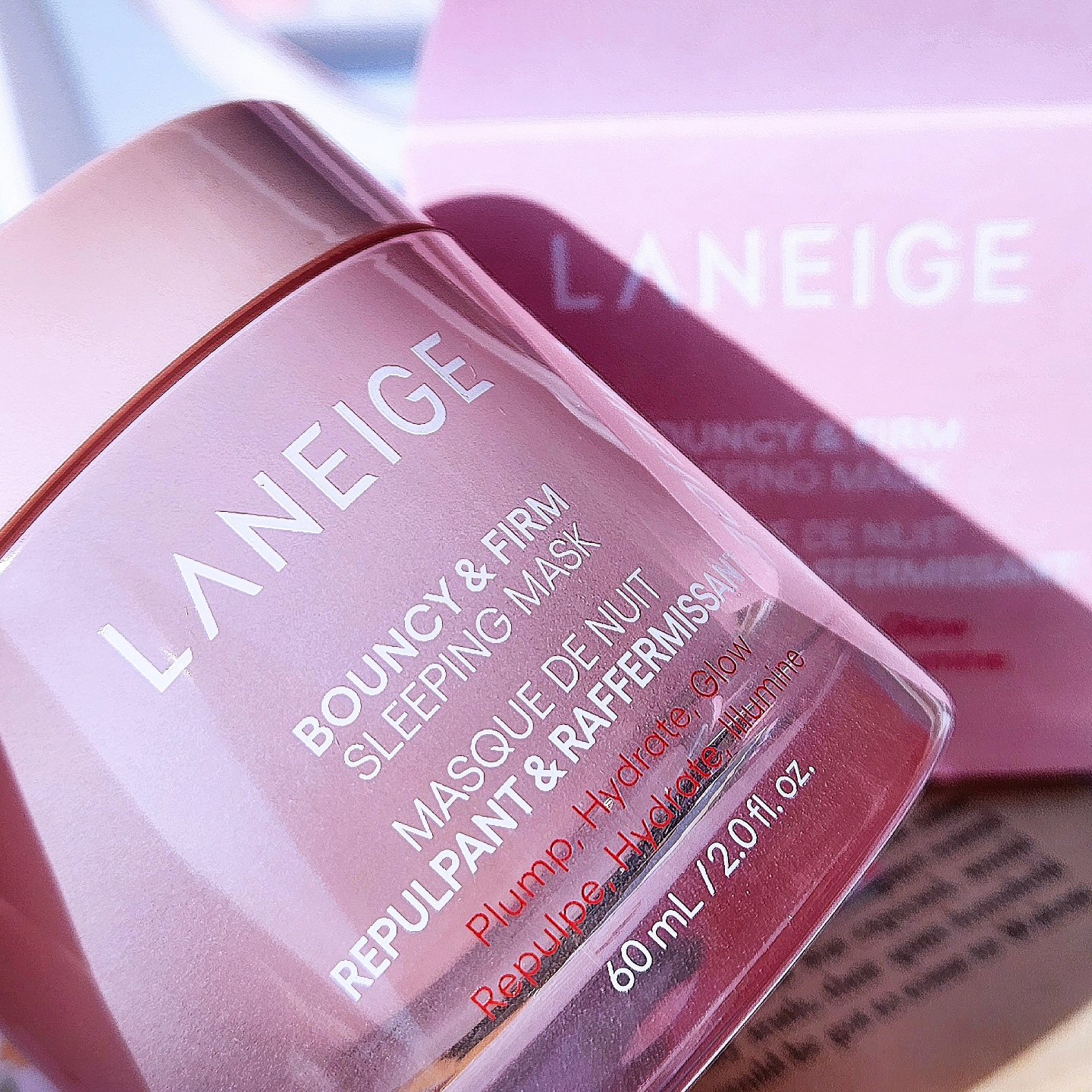 バウンシースリーピングマスク/LANEIGE/フェイスクリームを使ったクチコミ（1枚目）