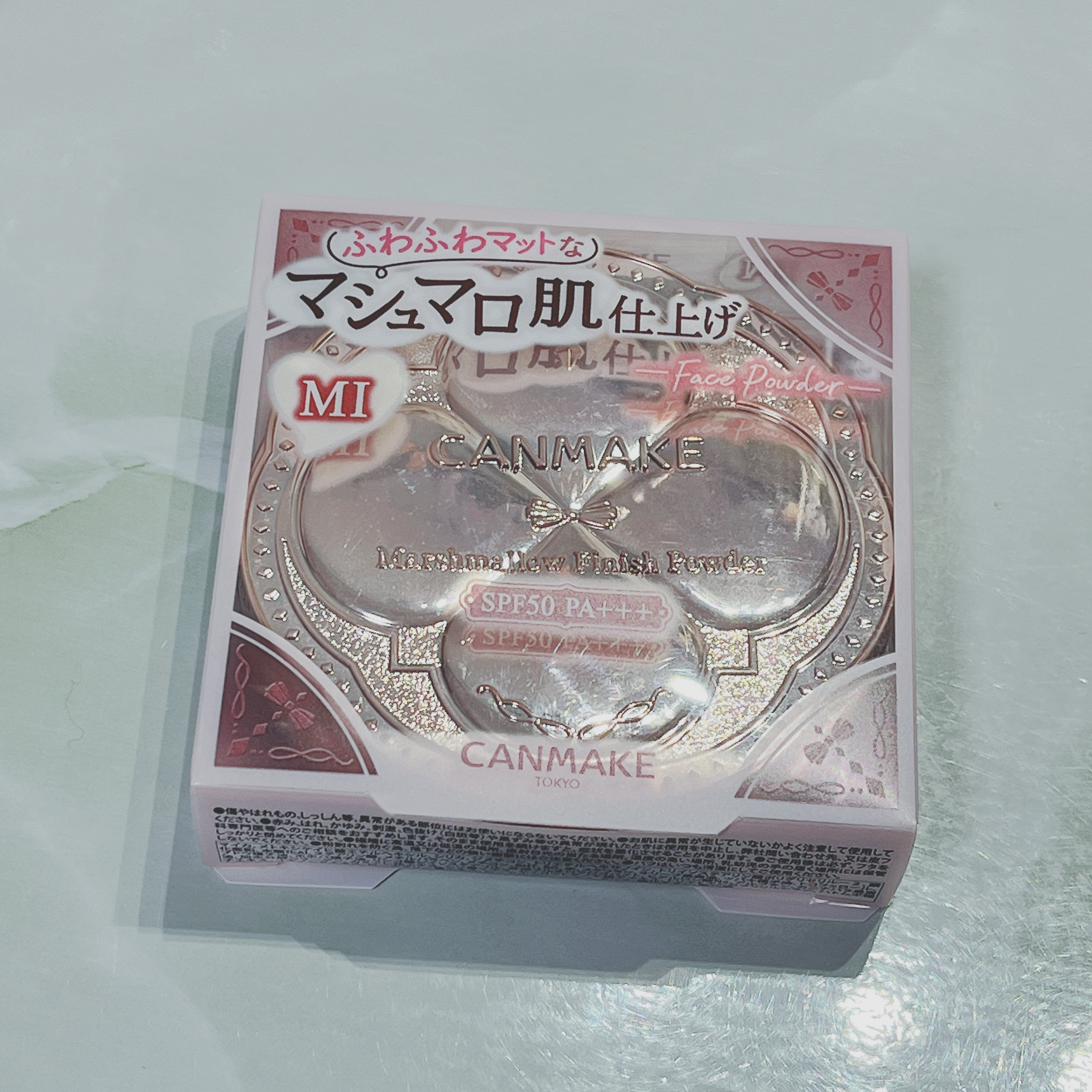 マシュマロフィニッシュパウダー MI マットアイボリーオークル（新パッケージ）/キャンメイク/プレストパウダーを使ったクチコミ（1枚目）