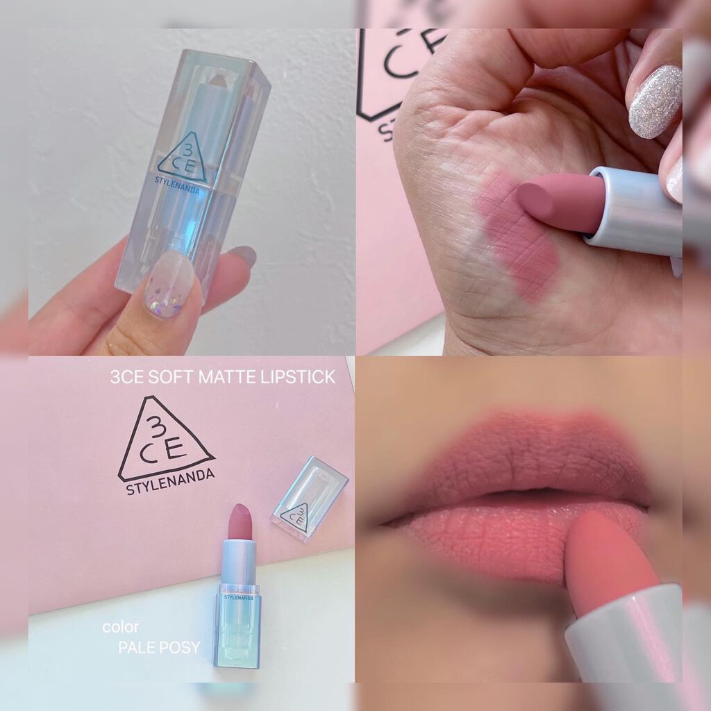 3CE SOFT MATTE LIPSTICK/3CE/口紅を使ったクチコミ（3枚目）
