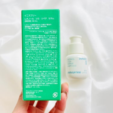 innisfree レチノール　シカ　リペア　セラムのクチコミ「累計販売数100万本*1突破👑 肌トラブルアルゴリズム*2に着目したレチノール美容液✨ 私もも.....」（2枚目）