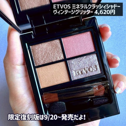 ミネラルクラッシィシャドー/エトヴォス/アイシャドウパレットを使ったクチコミ(6枚目)