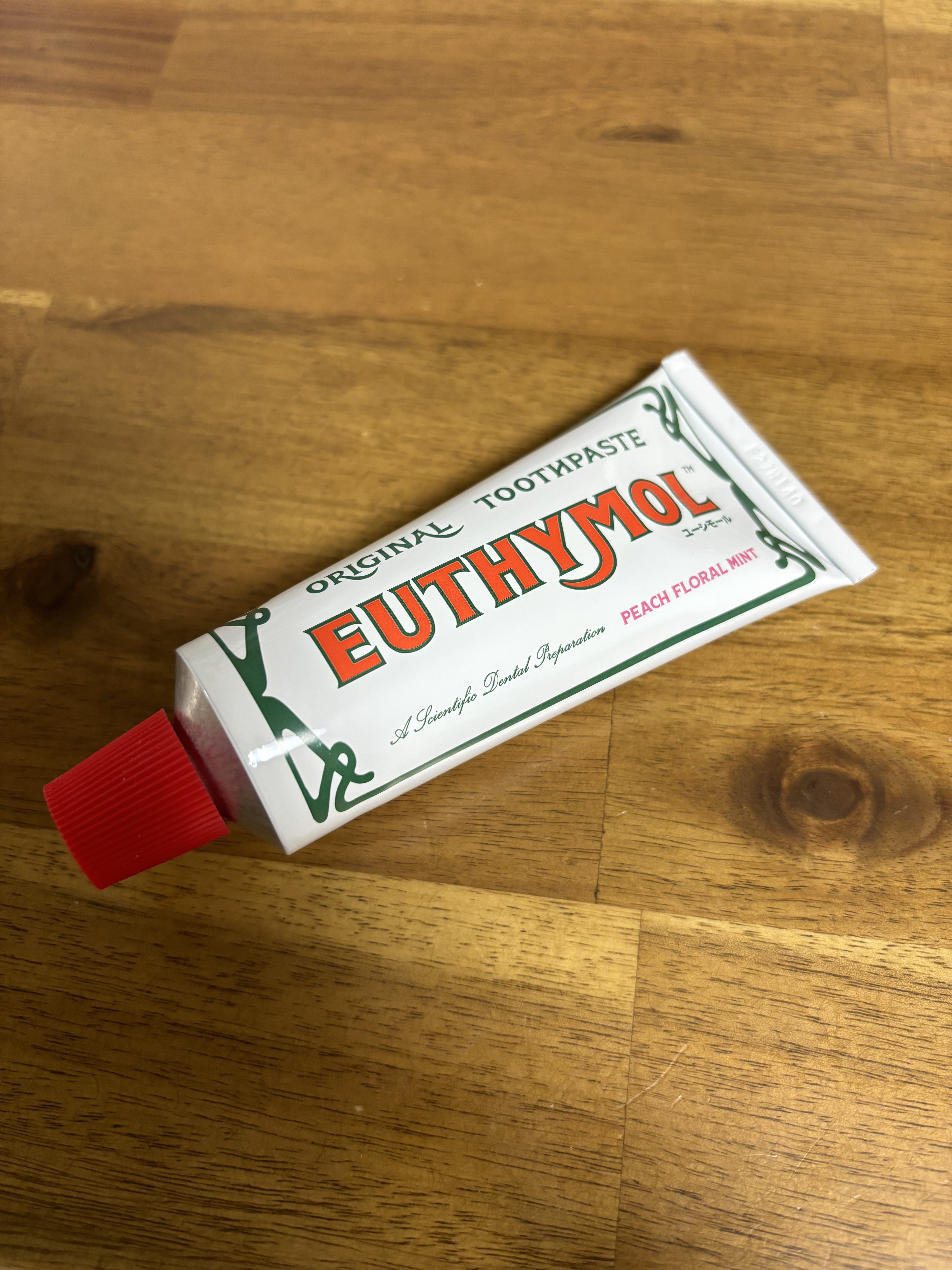オリジナル歯磨き粉 PEACH FLORAL MINT/EUTHYMOL/歯磨き粉を使ったクチコミ（1枚目）