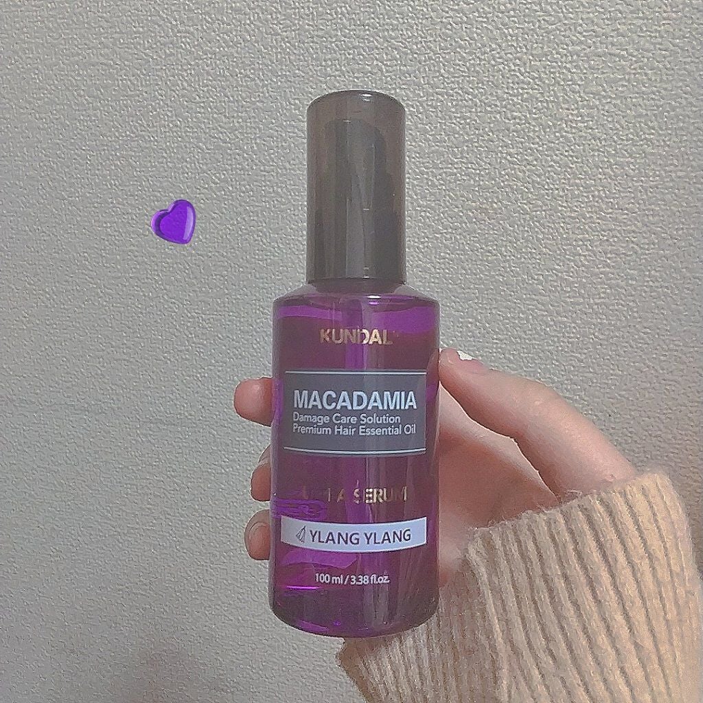 クンダル マカダミア ウルトラヘアセラム /KUNDAL/ヘアオイルを使ったクチコミ(2枚目)
