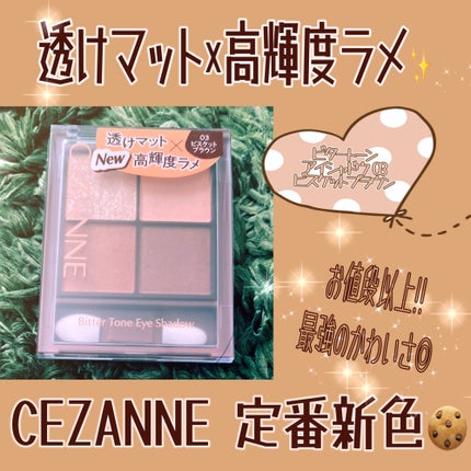 ビタートーンアイシャドウ/CEZANNE/パウダーアイシャドウを使ったクチコミ(1枚目)