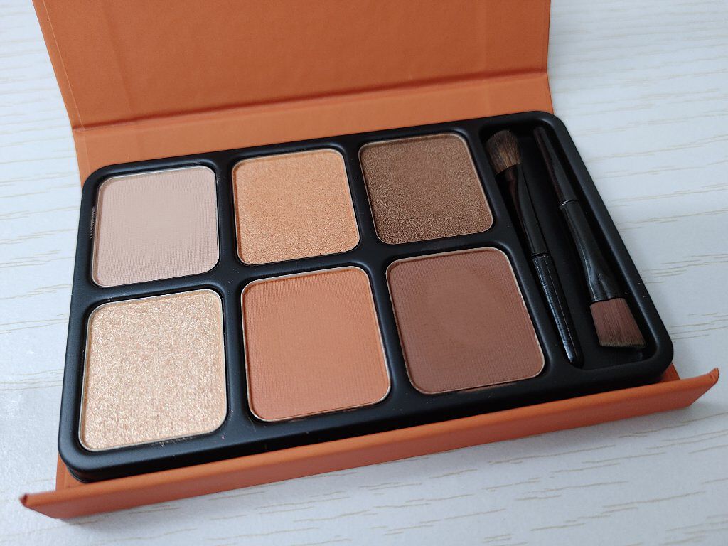 アイカラーパレット ゴールデンマンゴー/heme/アイシャドウパレットを使ったクチコミ（1枚目）