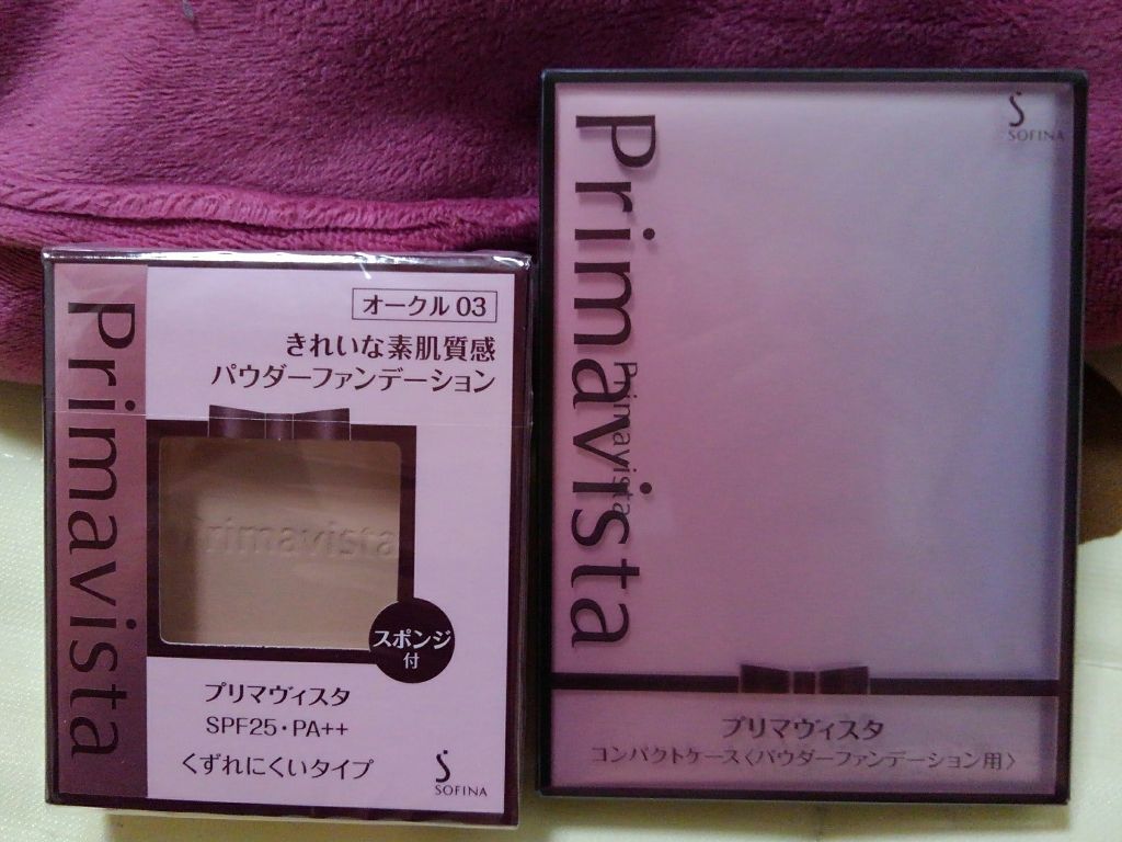 くずれにくい きれいな素肌質感パウダーファンデーション/プリマヴィスタ/パウダーファンデーションを使ったクチコミ(1枚目)