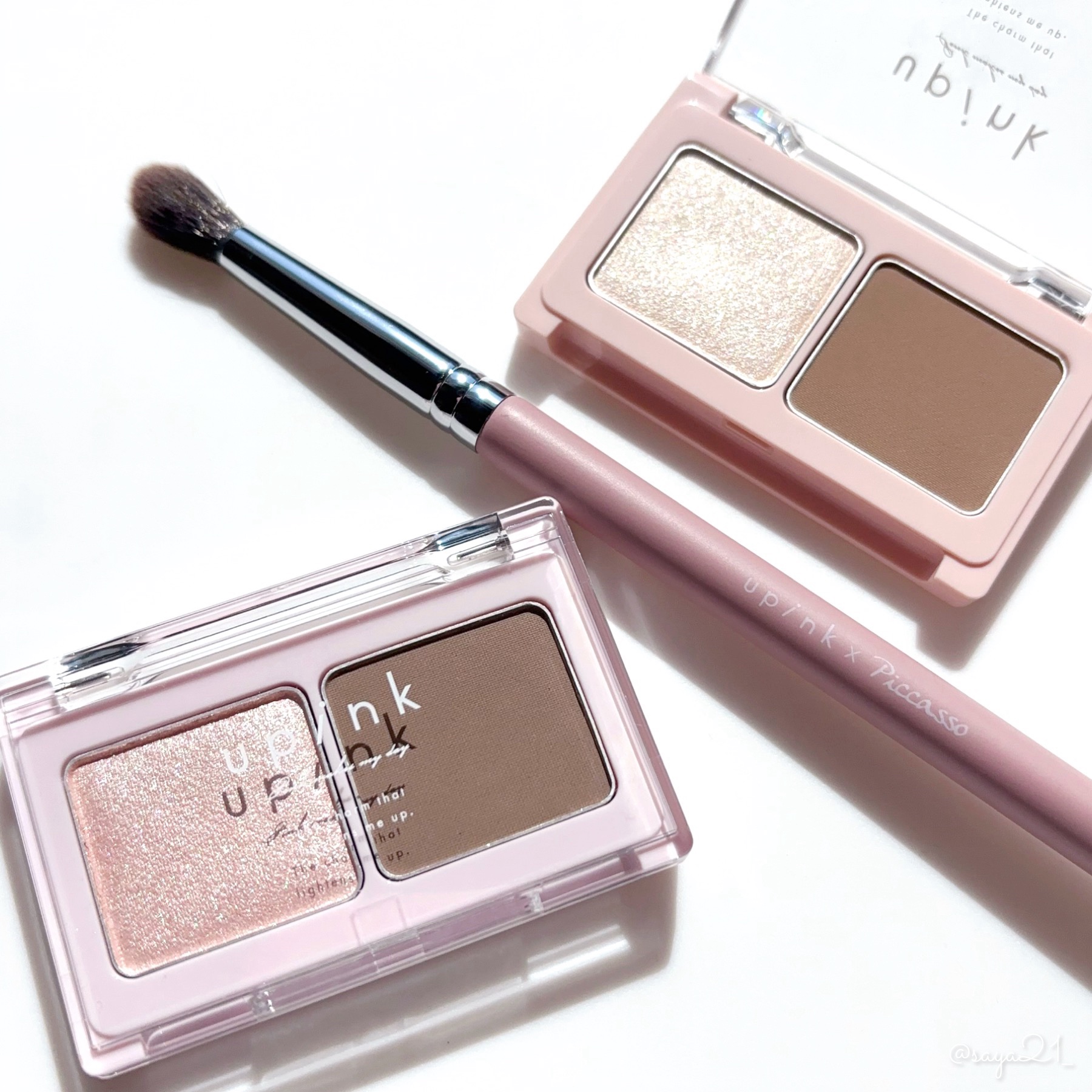 グロウアップコントゥアパレット 02 シャンパンベージュ/upink/パウダーハイライトを使ったクチコミ（1枚目）