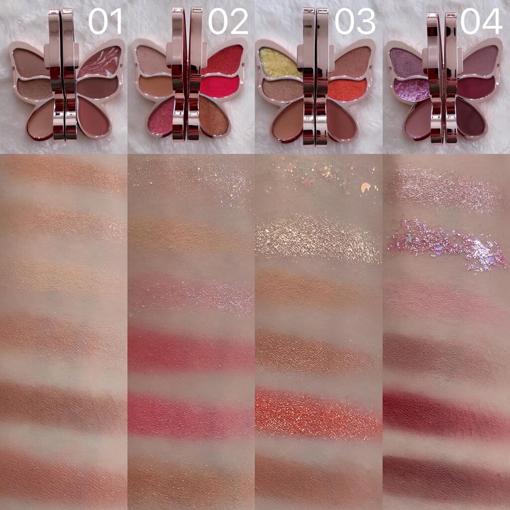 バタフライアイシャドウパレット/AGAG/アイシャドウパレットを使ったクチコミ(6枚目)