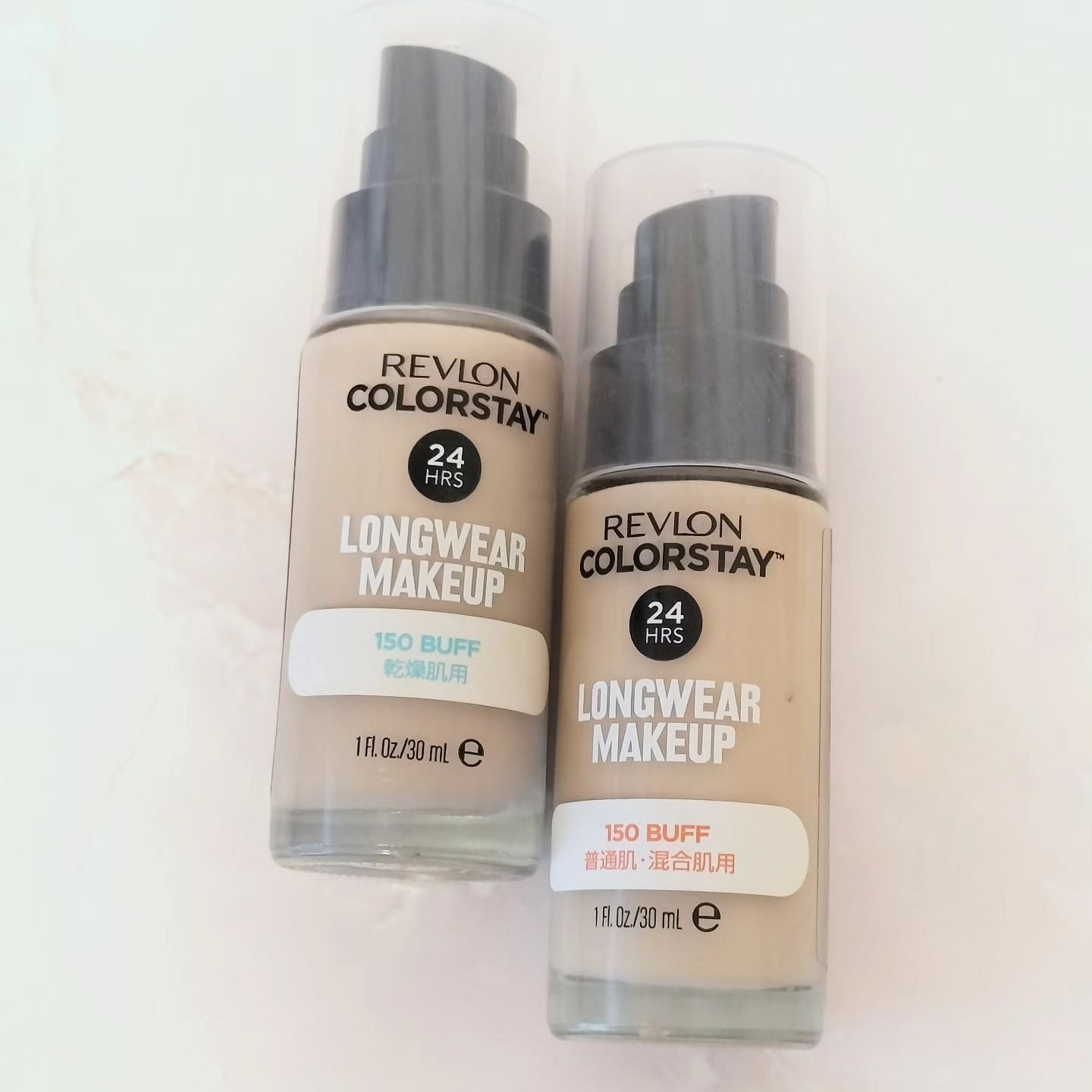 カラーステイ ロングウェア メイクアップ 150 バフ/REVLON/リキッドファンデーションを使ったクチコミ（1枚目）